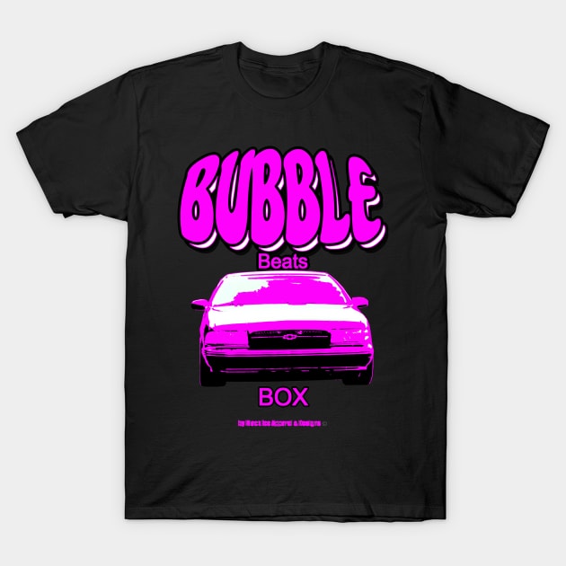 Impala Bubble Beats Box Pink T-Shirt by Black Ice Design